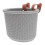 Bicycle Front Basket with Fixed Strap Durable Plastic for Scooters and Bikes 1