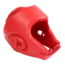 Boxing Headgear Fighting Head Protector Adjustable Protective Boxing Sparring Headgear for Competition Daily Training Muay Thai Karate Red
