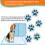 100 Pack Puppy Training Pads 86x70cm Super Absorbent 4