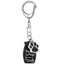 Pet Urns for Dogs Ashes Aluminum Alloy Memorial Keepsake with Paw Charm