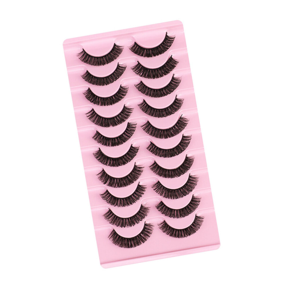 Self Adhesive False Lashes - Natural Look No Glue Needed 10 Pairs
