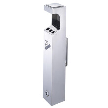 Wall Mounted Outdoor Cigarette Ashtray, Lockable Stainless Steel Ashtray for Restaurants Hotels Shops