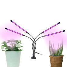 Grow Lamp Full Spectrum with Auto ON Off Timer, Adjustable Gooseneck Growing Lamp for Seedlings And Succulents(Clip Style)