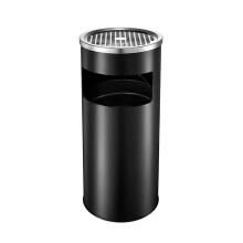 Standing Ashtray Stainless Steel Outdoor with Inner Barrel Cigarette Butt Disposal (Color : B)