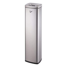 Smoking Receptacles Stainless Steel Ashtray Outdoor Trash Can Vertical Cigarette Disposal (Color : D)