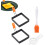 Egg Muffins Set  NonStick Square Egg Rings with Silicone Handle 5