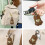 Memorial Keepsake Charm, Lightweight  Leather, Paw Shape, 7.5x3.5cm, 25g 5
