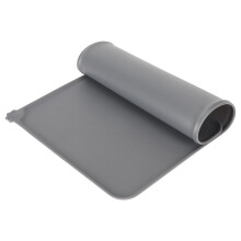 Tappetino per ciotole di cibo e acqua per animali domestici, impermeabile, antiscivolo, con bordi rialzati, in silicone senza BPA, lavabile in