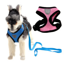 Imbracatura per cani in mesh rosa regolabile con guinzaglio da 1,2 m per allenamento all'aperto, taglia XL
