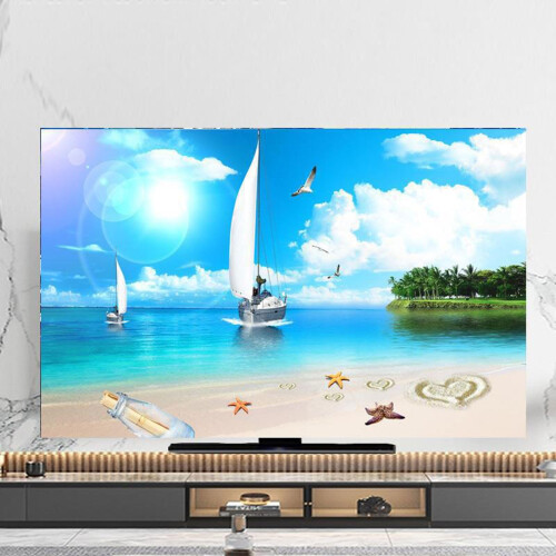 TV Dust Cover 32in Polyester Screen Protector Indoor DustProof ScratchResistant for LED LCD