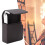 Stylish Brown PU Leather Cigarette Box with Lighter Holder 20 Capacity 1
