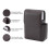 Stylish Brown PU Leather Cigarette Box with Lighter Holder 20 Capacity 10