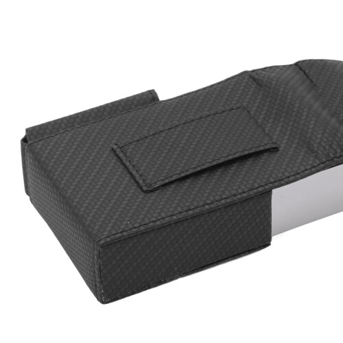 20-Piece Cigarette Case - Black PU with Lighter Holder Flip Lid 2