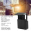 20-Piece Cigarette Case - Black PU with Lighter Holder Flip Lid 4