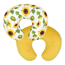 Nursing Pillow Cover Stretchy Slipcover For Breastfeeding TwoSided Sunflower Pattern