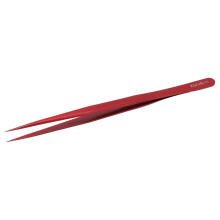 Pince à épiler portable en alliage d'aluminium rouge, pointe fine, pour téléphone portable et PC