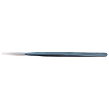 Pinzetta di Precisione in Alluminio Leggero Portatile, Compatibile con Cellulare e PC, Blu, Punta Fine