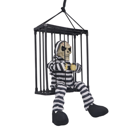 Κινούμενη διακόσμηση για το Halloween, τρομακτικός σκελετός, διακοσμήσεις για το 2