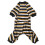 Weiche Stretch-Hundepajamas, leckresistent, warm, gestreift S 1