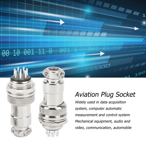 Stable 8 Pin Aviation Plug Panel Connector 20mm for Electronics 2