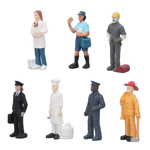 7pcs Simulation Character Soft Plastic Figures for Kids 3+ 1