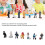 7pcs Simulation Character Soft Plastic Figures for Kids 3+ 12