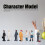 7pcs Simulation Character Soft Plastic Figures for Kids 3+ 13