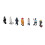 7pcs Simulation Character Soft Plastic Figures for Kids 3+ 7