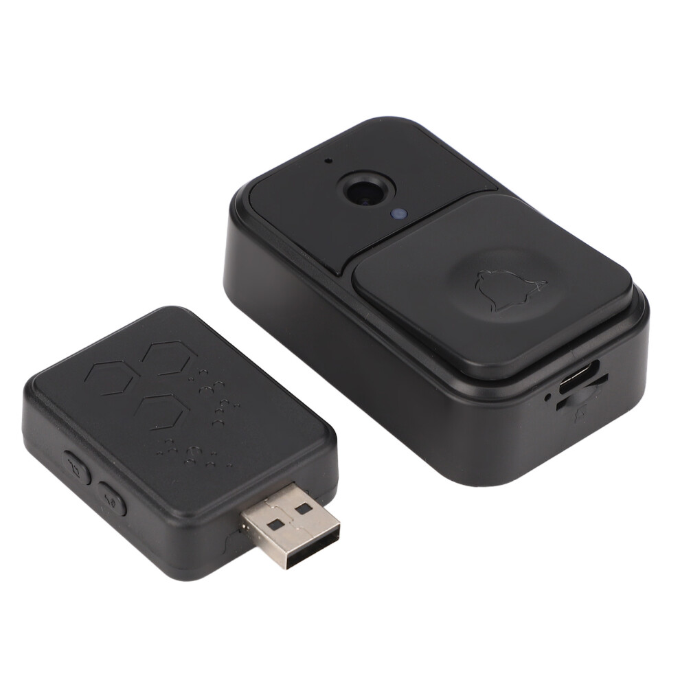 Wifi Video Doorbell Camera 128Gb Hd 90 Lens Black For Android Ios 9471374107960