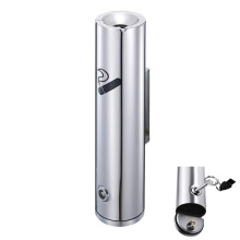 Wall Mounted Outdoor Cigarette Butt Receptacle, Wall Mounted Stainless Steel Cigarette Butt Receptacle for Outdoor Pub Club Ashtray 602 Ref: 6773