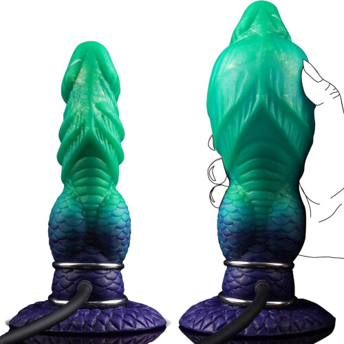 Inflatable Dildo Knot Model With Adjustable Thickness, Thick Anal Dildo With Suction Cup