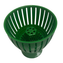 Pond Skimmer Basket 75mm 2 in 1 Design Fish Pond Filter Easy Vertical Install Leaf Collector Green
