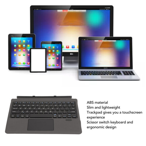 Wireless Bluetooth Keyboard for Surface Go 3 2 with Touchpad, 300mAh Battery 2