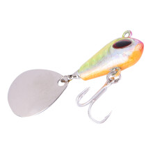 Spinner Baits For Bass Fishing High Performance Metal Spinner Bait Low Profile Design Smooth Diving Action Rotating Blade Sonic Spin Action Ice