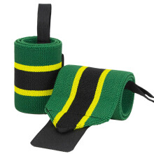 Wrist Wrap Wrist Brace Elastic Straps For Weightlifting Brace For Working Out Gym Accessories Men Women With Heavy Duty Thumb Loop green black