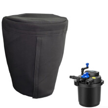 WeatherResistant Pond Filter Cover with Winter Heat Retention and AllWeather Protection, 13x16 Inch Black