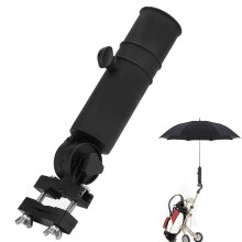 Golf Push Cart Umbrella Stand, Adjustable Umbrella Holder for Golf Cart Handles