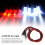 4 LEDs RC Car Headlight Kit in White 5mm High Bright Performance 5