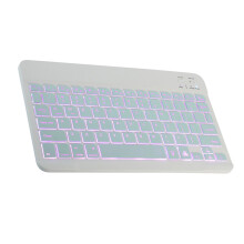 78-Tasten Bluetooth-Tastatur 280 mAh 20x12,5 cm Schwarz/Weiß
