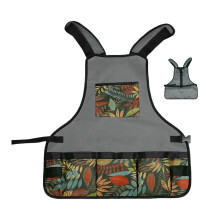 Heavy Duty Gardening Apron with Multiple Pockets, Adjustable Waist Strap, Waterproof for Women Outdoor Work