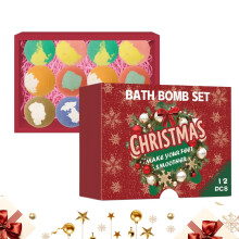 Bath Balls Advent Bubble Bath Balls Christmas Box For Kids Teens Women Girls Scented Skin Care Relaxing Home Spa