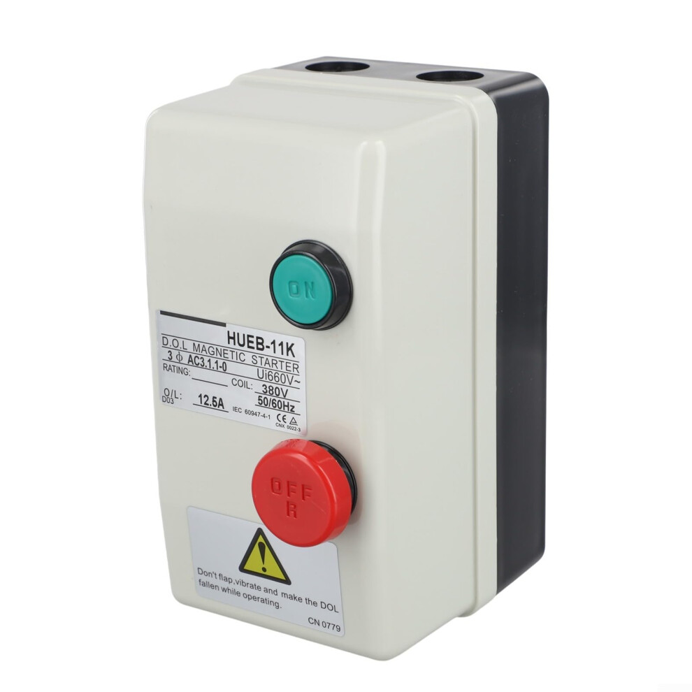 Magnetic Motor Starter Switch 3 Phase 380V Waterproof Ip55 Overload Protection For Compressor Pump 8.512.5A 9382693977533