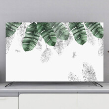 Indoor Universal TV Cover 3285 Inch Green Plant Pattern Cloth DustProof Screen Protector for LCD LED Plasma TVs