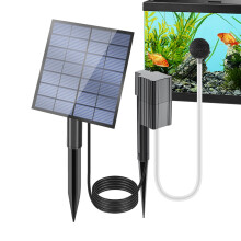 Solar Pond Aerator with 180 Adjustable Panel, Waterproof Hose, for Fish Ponds and Aquariums