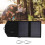 7W Folding Solar Panel Charger, Polycrystalline Silicon, 5V USB 1