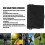 7W Folding Solar Panel Charger, Polycrystalline Silicon, 5V USB 6