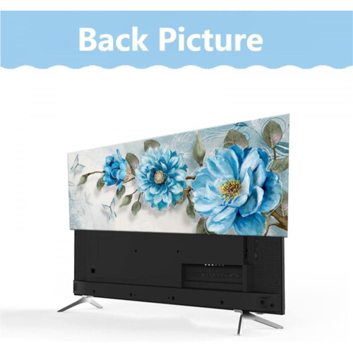 TV Dust Cover 75Inch Polyester Microfiber Cloth For FlatScreen Televisions Protection 2