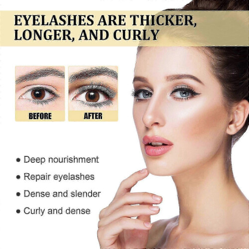 (Items) Eyelash Liquid Black Eyelash Curl Natural Beautiful Long Thick Eyelash Moisturizing Treatment 2