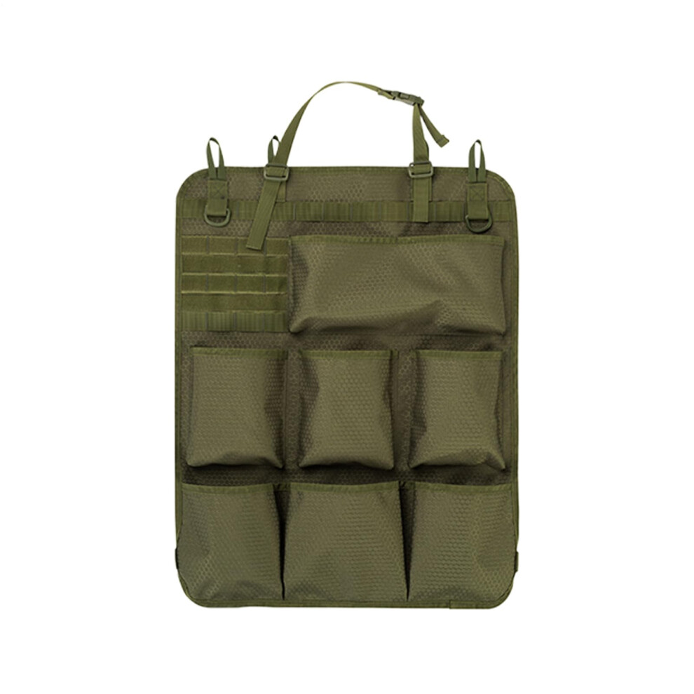 Car Seat Organizer With Kick Protector, 900D Oxford Fabric, Multicompartment Storage For Road Trips 9189345380709