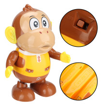 Swinging Cartoon Monkey Robot Toy with Music and Lights for Kids